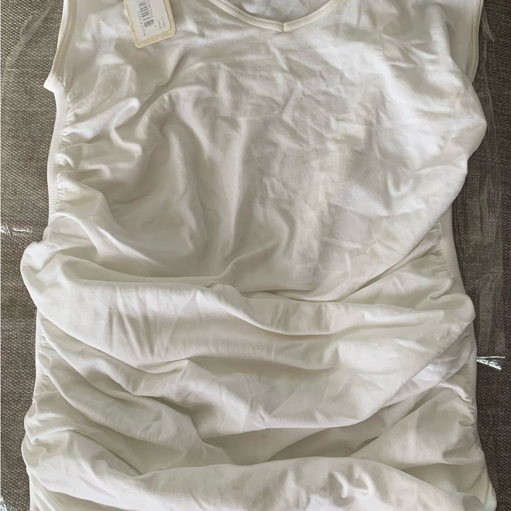 White Sleeveless Top maternity